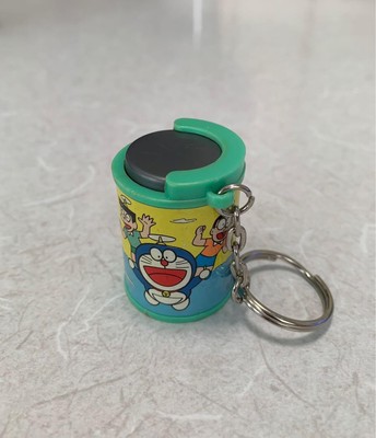 Doraemon Coin Holder Keychain Retro Showa Notebook Style Used