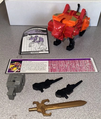 RAMPAGE 100% Complete 1986 Vintage G1 Transformers Figure Predaking