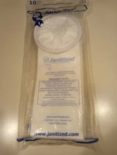 10 Vacuum Bags Janitized JAN-PTQV-2 Dust Bag/Micro Filtration Replacement Bags