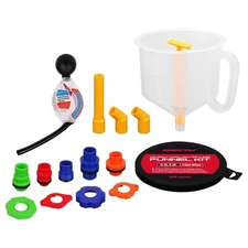 Ultimate Radiator Coolant Filling Spill-Proof Funnel Kit, Color Coded 