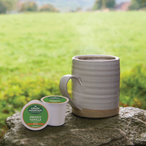 Green Mountain Coffee French Vanilla Decaf K-Cup pods, Light Roast, 24 Count