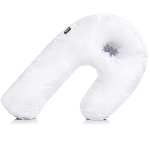 DMI U-Shaped Side Sleeping Pillows For Neck And 1 Count (Pack of 1), White