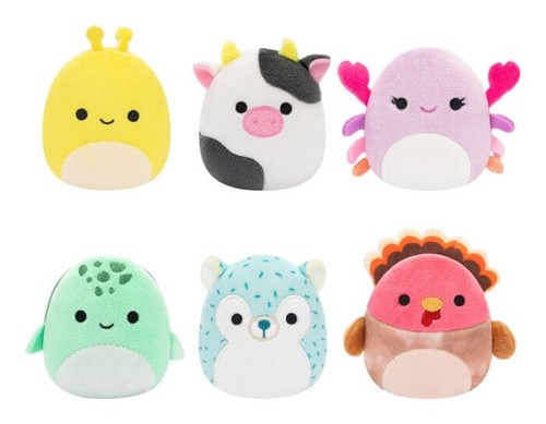 Squishmallows Micromallows 2,5 Zoll Plüsch 6er Pack (Box 1) sortiert - Bild 1 von 1