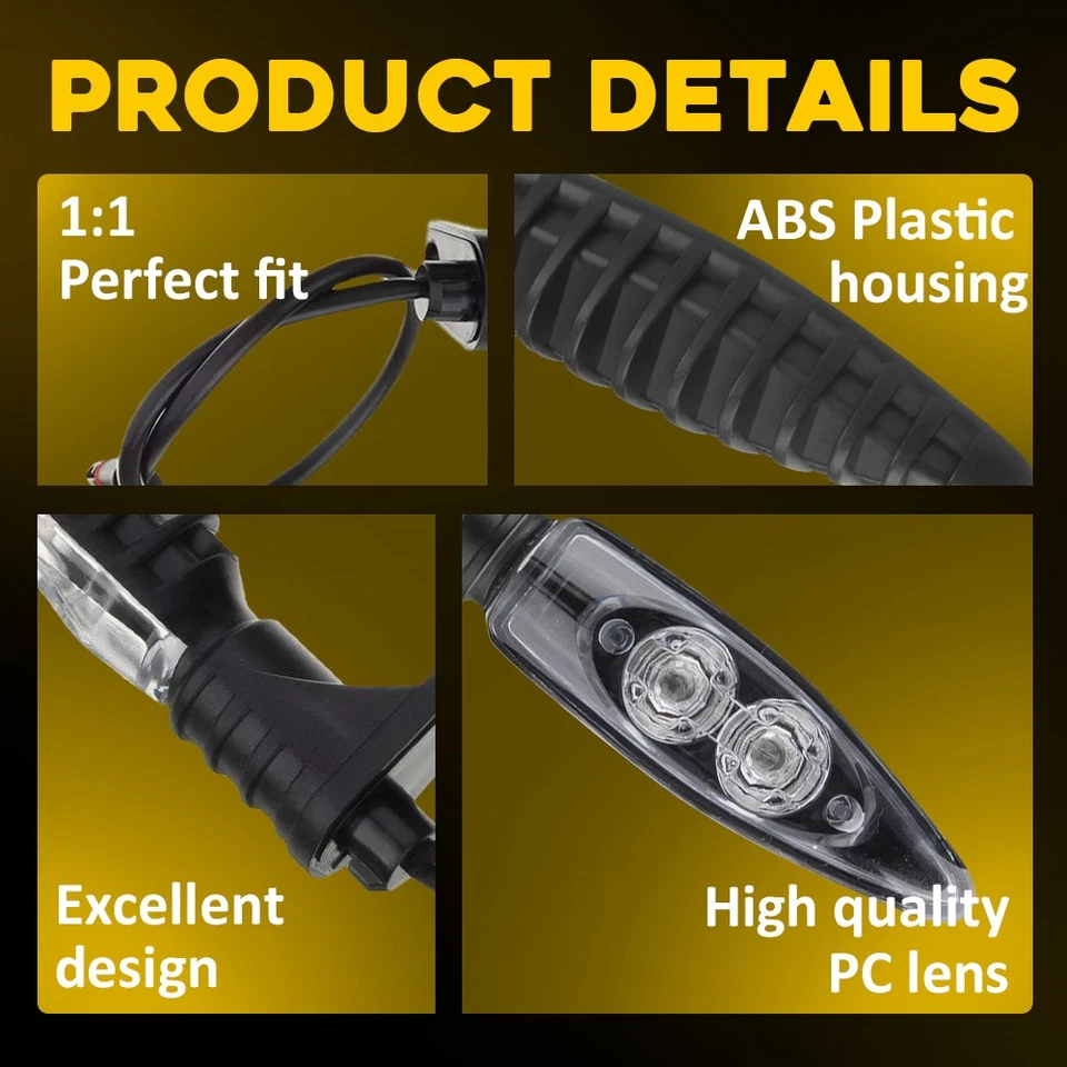 2-20 Front Turn Signal Indicator Blinker Light For BMW R1200GS Adventure 2013-18 - Image 4 of 4