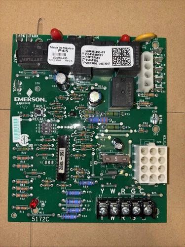 EMERSON TRANE CNT07541 - 50M56-495-03 / D345780P01 FURNACE CONTROL BOARD #B49