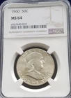 1960 Franklin Half Dollar | Silver Half Dollar 50c | NGC MS64
