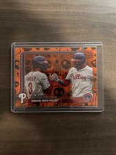 2025 Topps Update #US107 Phillies Mummy Skeleton Holiday Foil #1/50