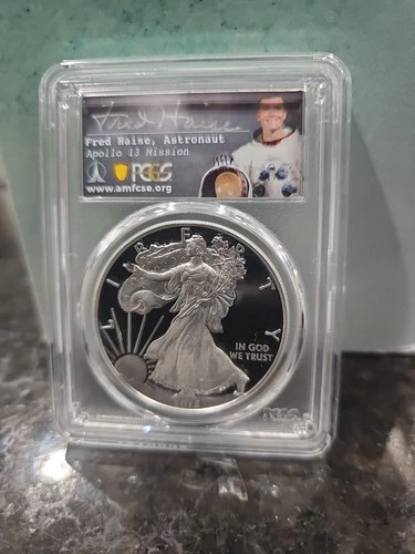 2015 W $1 American Silver Eagle PCGS PR70 FRED HAISE