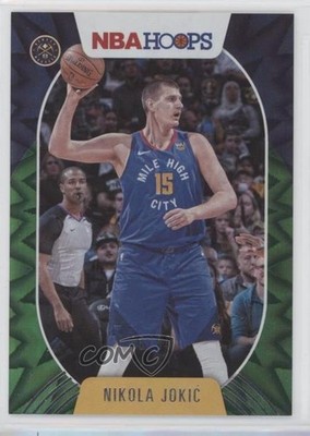 2020-21 Panini NBA Hoops Green Explosion /89 Nikola Jokic #191 04ag