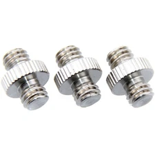 CAMVATE 3/8"-16 M to 3/8"16 M Thread Screw Adapter for DSLR Flash Tripod, 3-Pack