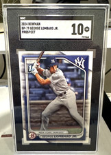2024 Bowman 1st George Lombard Jr BP-79 SGC 10 Yankees Prospect