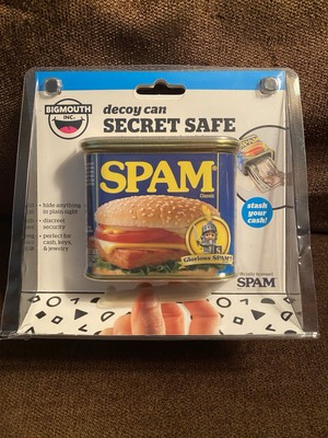 Decoy SPAM Can Secret Safe -Protects Your Valuables - Big Mouth Inc. BRAND NEW!