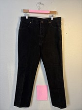 Wrangler Denim Jeans Mens 36x32 Black 936WBK Cowboy Western