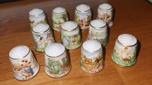 11 Monthly Farm Scene Thimbles