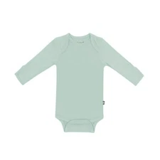 KYTE BABY Unisex Long Sleeve Bamboo Bodysuit Sage Green Size 0-3 Months NEW