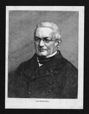 1870 - Louis Adolphe Thiers Politiker France wood engraving Holzstich Portrait