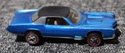 Vtg  Hot Wheels Redline 1968 Blue Custom Eldorado US TAN Int Near MINT ! BUT !!!