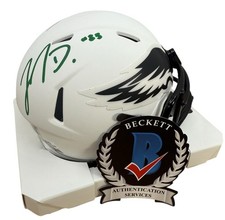 JAHAN DOTSON SIGNED PHILADELPHIA EAGLES LUNAR ECLIPSE MINI HELMET BECKETT COA