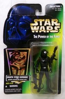"Star Wars Potf Holo Sticker Death Star Gunner 3.75\" Figur Hasbro 1996 Neu"
