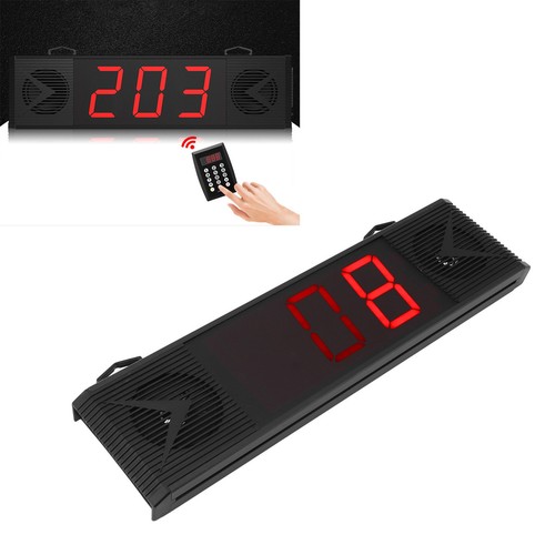 A (EU Plug)Queue Calling System Loud Speaker Screen Display 3 Digits - Zdjęcie 6 z 12