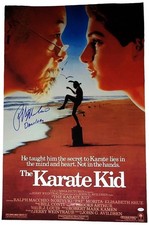 Ralph Macchio Autographed The Karate Kid 24x36 Poster Wax On Wax Off Exact Proof