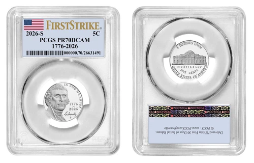 2026-S Jefferson Nickel Proof — photo from the most recent tracked eBay sale
