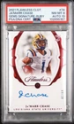 2021 PANINI FLAWLESS COLLEGE GEM SIG-RUBY JA’MARR CHASE RC /20 PSA 8 DNA AUTO 10