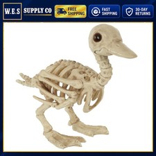 Skeleton Duckling 5.75 inch Halloween Decor All-Weather Plastic
