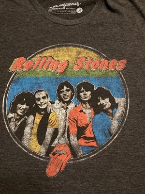 The Rolling Stones Shirt Size L Gray Mick Jagger