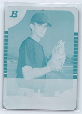 2005 Bowman Cyan Printing Plate James Houser #152 RC 1/1 Tampa