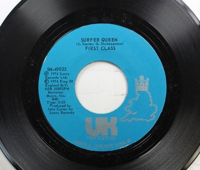 45 First Class - Surfer Queen / Funny How Love Can Be On UK