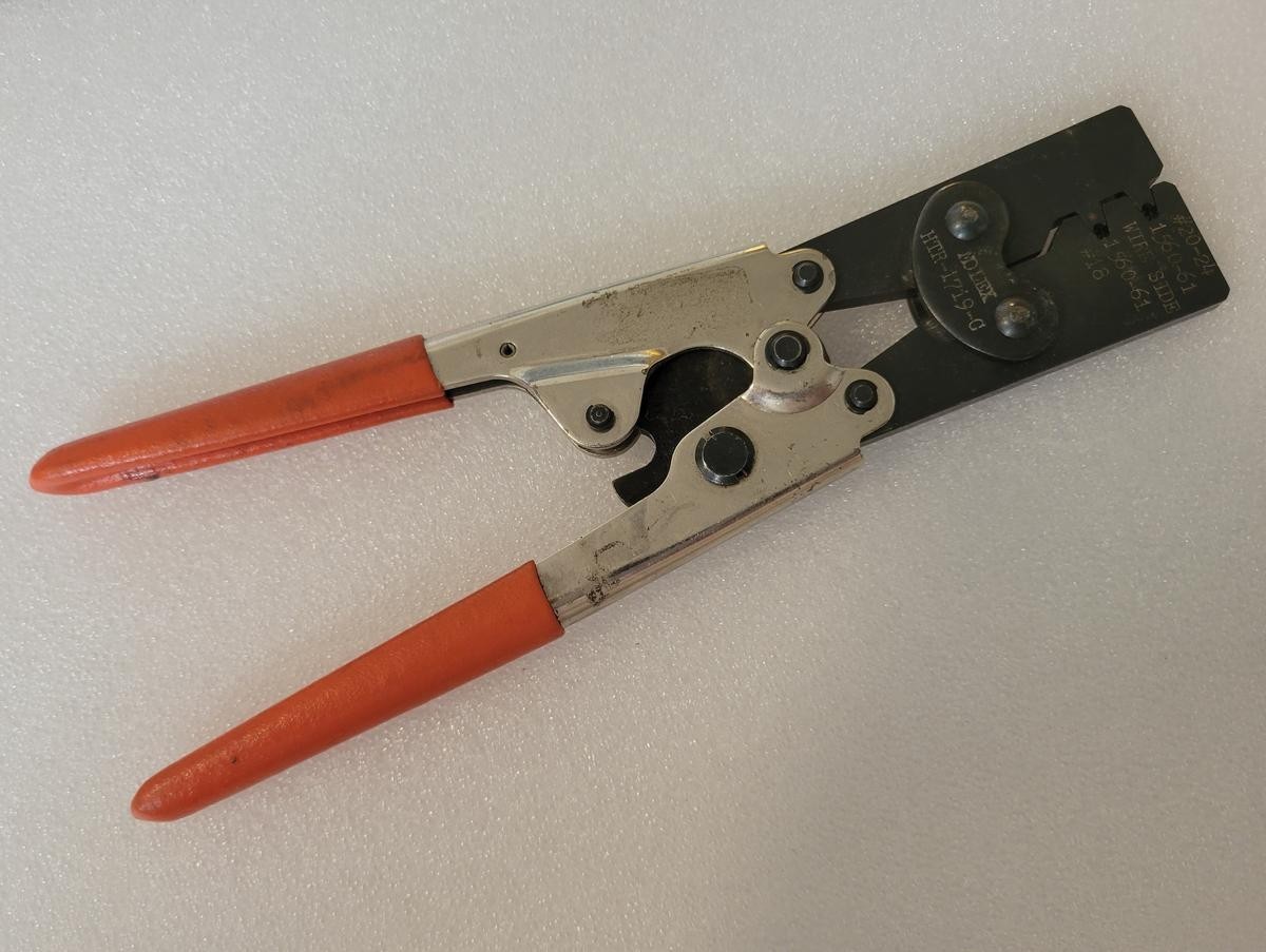 Used Molex Hand Crimping Tool P/N HTR-1719-C for 18-24 Ga. 1560 & 1561 series