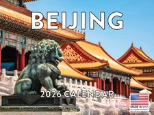 Beijing Calendar 2026 Monthly Wall Calender 12 Month | American Made In The USA