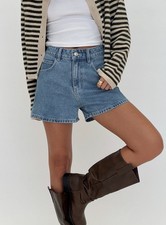 Princess Polly Tropicana Shorts Denim High Rise Baggy Shorts size 4