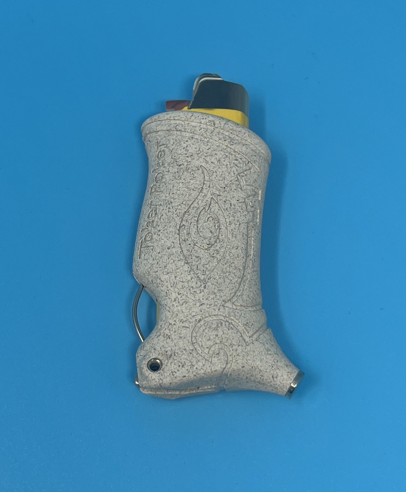 Toker Poker Lighter Sleeve Smoking Tool  Bic HEMP  w BOTTLE OPENER ~ Oatmeal