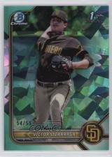 2022 Bowman Sapphire Edition Chrome Prospects Aqua 54/55 Victor Lizarraga 17hm