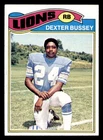 1977 Topps #176 Dexter Bussey Lions RC