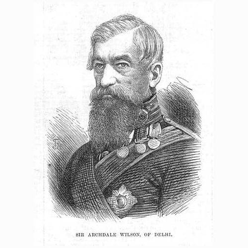 Sir Archdale Wilson of Delhi - Antique Print 1874
