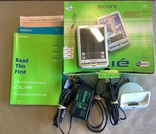 Sony Clie PEG-SJ30 Color LCD 16MB Palm OS PDA W USB Cradle Box New Battery