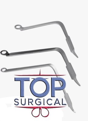 Bended Hohmann Retractor Orthopedic Surgical Instruments Set Of 3 Pcs