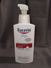 Eucerin Baby Body Wash 13.5oz New Dye  Fragrance Free Cleansing Relief