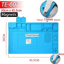 Silicone Soldering Mat 932 F Heat Resistant Magnetic Anti-Static Repair Mat