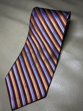 Brooks Brothers Makers 100 Silk Tie Necktie Burgundy Multi Stripe Flaw BB2