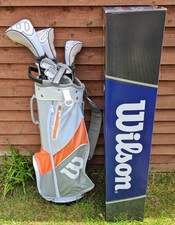 LADIES Wilson 1200 TPX Set - Driver/5 Wood/6 Hybrid/Irons 7-8-PW-SW/Putter/Bag