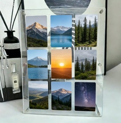 Schraubmontage CD Display Ständer Schlank Modern Look Schrauben