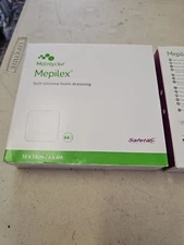Lot Of 2 Molnlycke 294199 Mepilex 4” x 4” Soft Silicone Foam Dressing (BOX of 5)