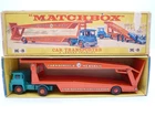VINTAGE MATCHBOX LESNEY K-8 GUY WARRIOR CAR TRANSPORTER IN ORIGINAL BOX 1967