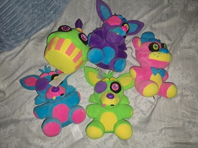 Lot of 5 Funko Five Nights At Freddy's Blacklight Plushies
