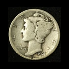 1921-D Mercury Dime - Free Shipping USA