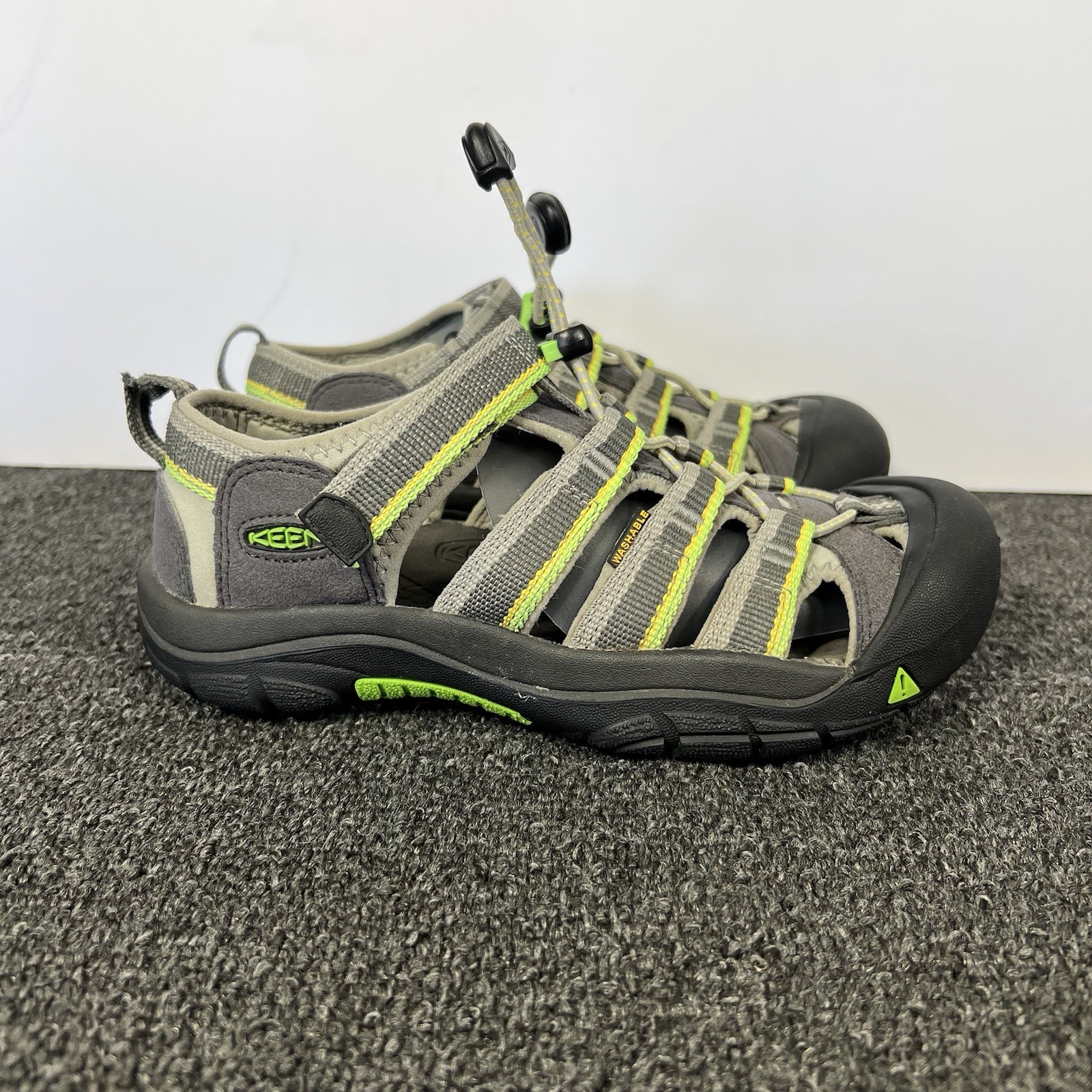 Keen Newport H2 sandali da trekking impermeabili scarpe giovani 4 verdi gancio e passante 1014266